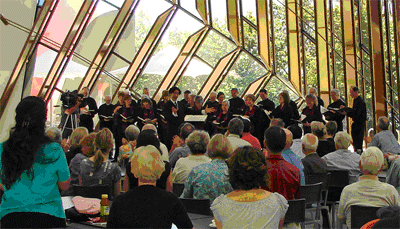 oriana chorale performing at the national museum of australia